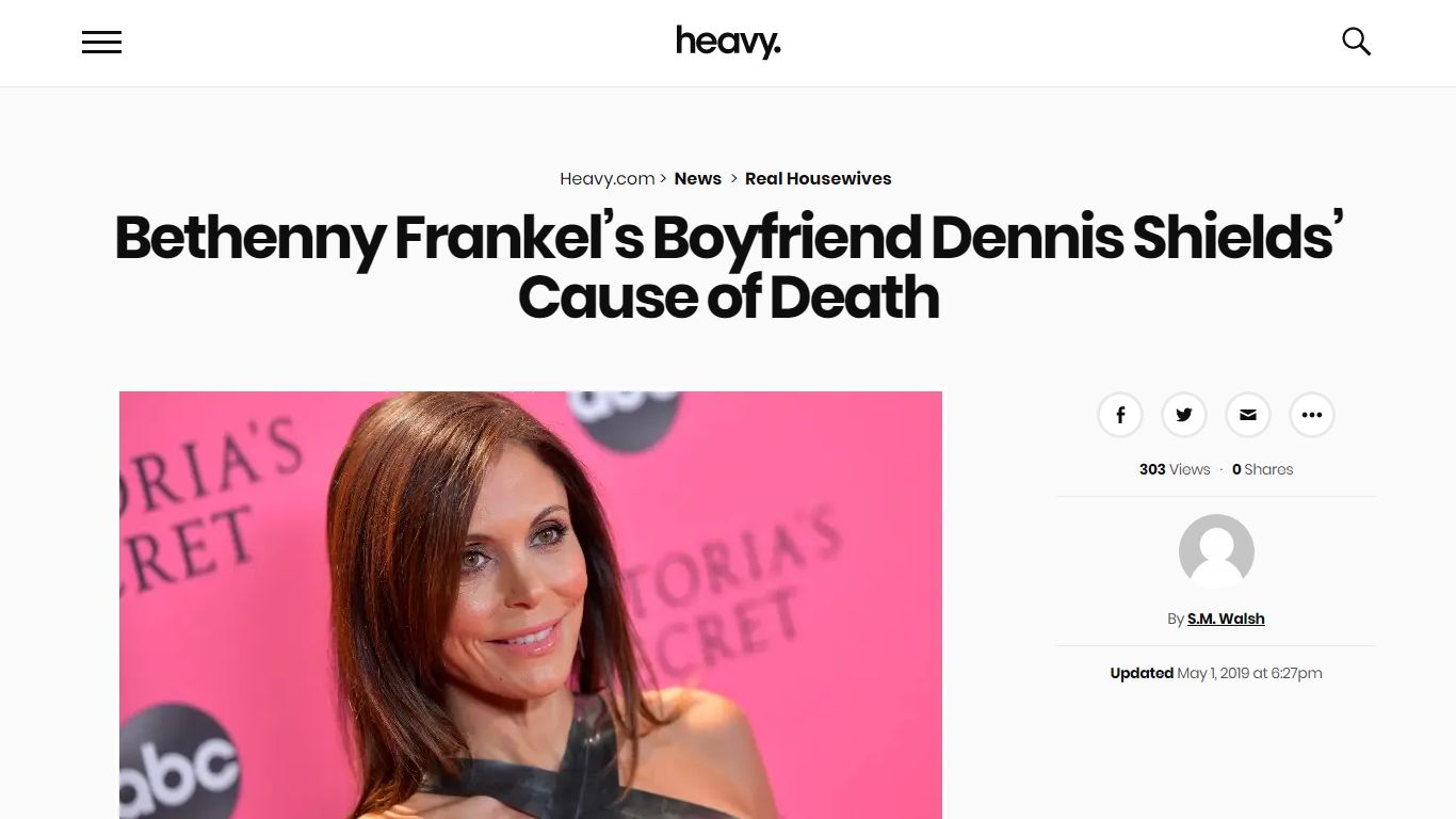 Bethenny Frankel’s Boyfriend Dennis Shields’ Cause of Death